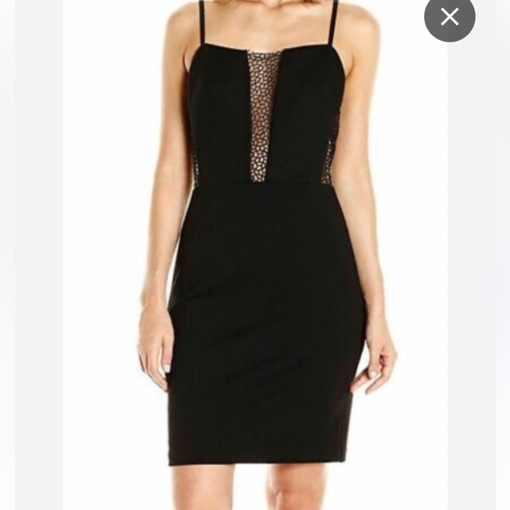 Bailey/44 Nordstrom black cutout cocktail dress XL